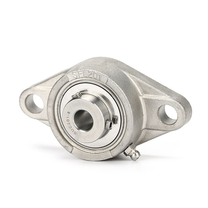 30mm Two Bolt Flange Unit Bearing Stainless Steel Pillow Block Bearing SUCSFL206-30mm